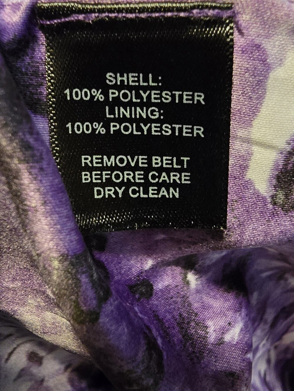 White House Black Market Strapless Purple Floral Ruffle Dress - Picture 5 of 5